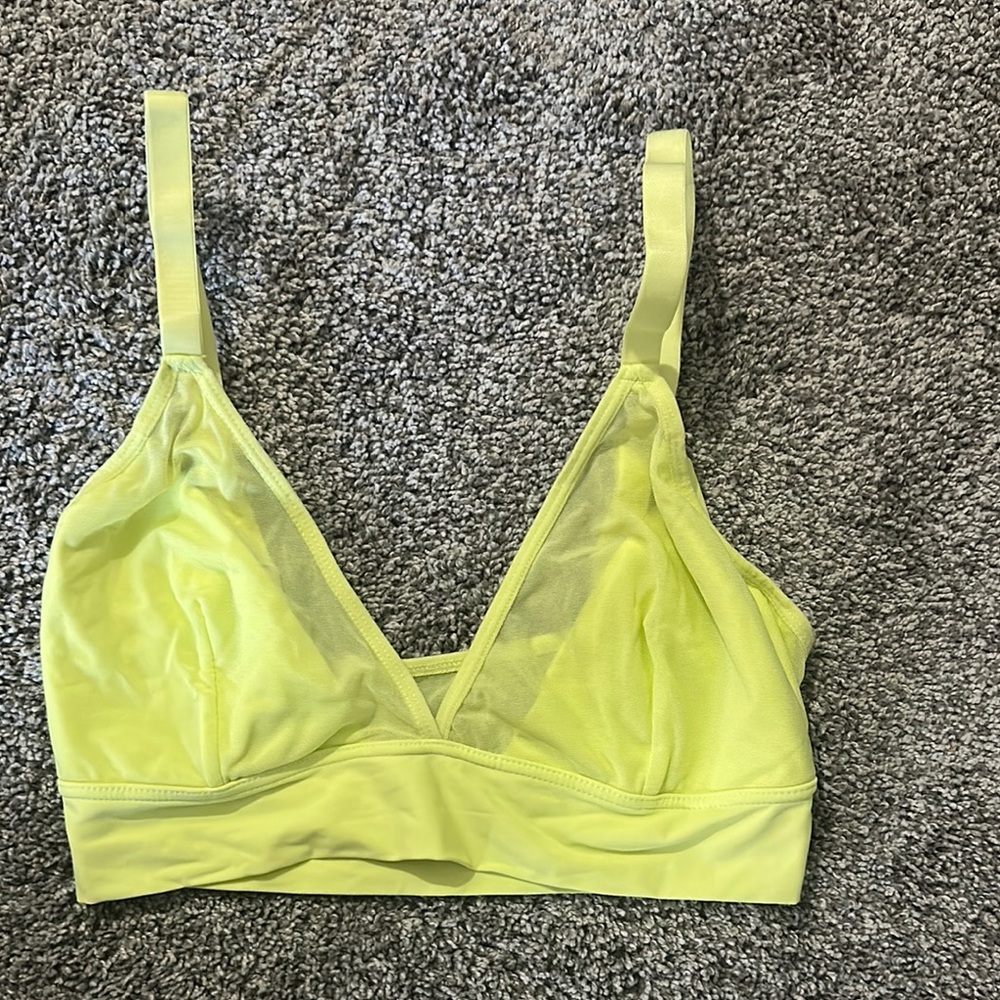 Lime Green Mesh Bralette
